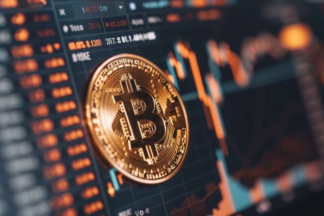 Image d'illustration. Suivi du cours du bitcoin