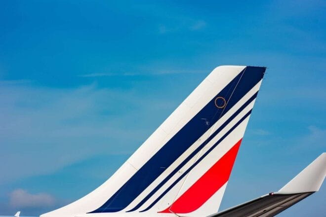 Image d'illustration. Logo emblématique d'air france sur la queue d un avion