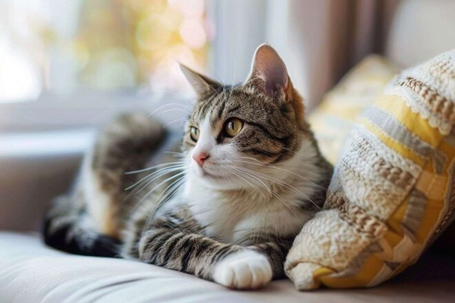 Image d'illustration. Chat calme.