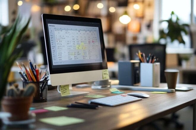 Espace de bureau organisé