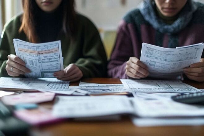 Image montrant des salaires contrastés entre deux employés