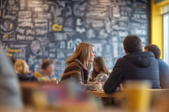 Espace pause café inspirant