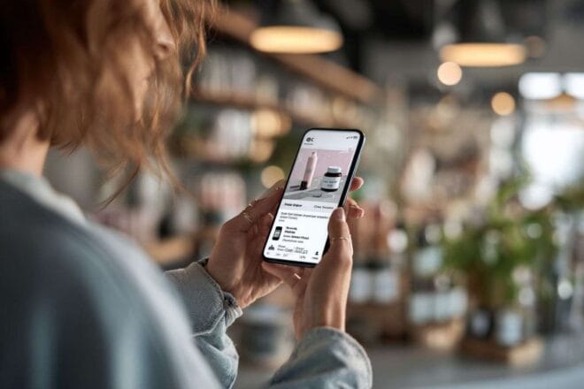 Interface de marché numérique avec intelligence artificielle