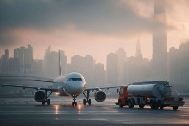 Avion stationné à l aéroport