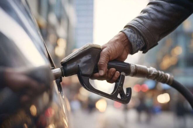 Préparation à faire le plein en ville