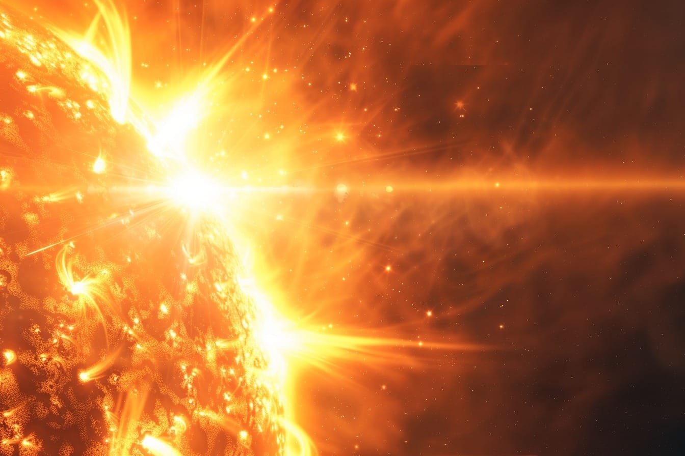 Image d'illustration. Eruption solaire