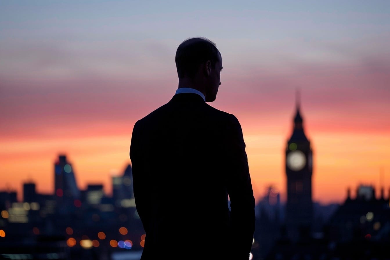 Image d'illustration. Silhouette du prince William
