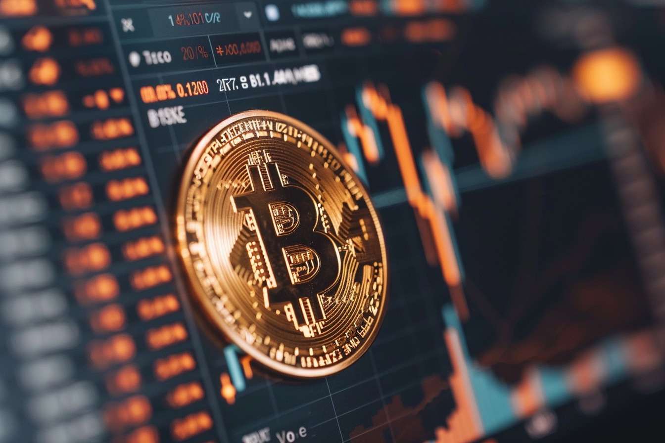 Image d'illustration. Suivi du cours du bitcoin