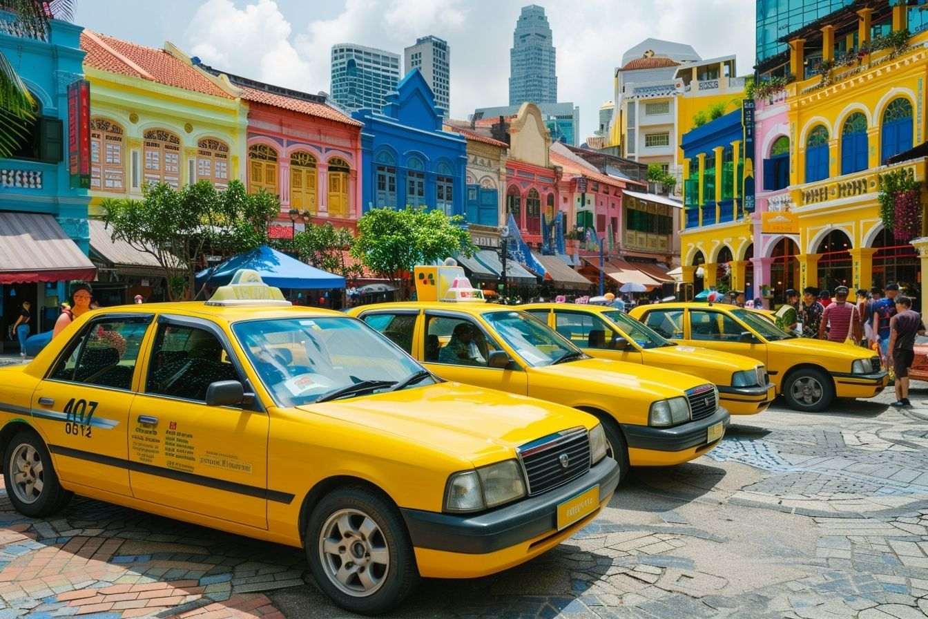 Image d'illustration. Taxis stationnés dans une zone réservée.