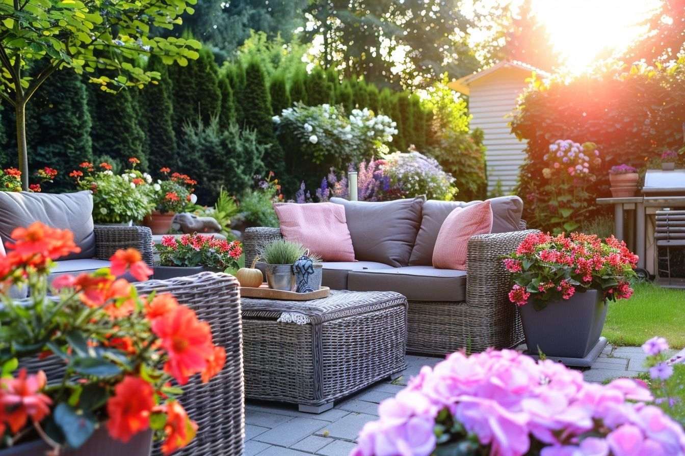Image d'illustration. Terrasse extérieure paisible