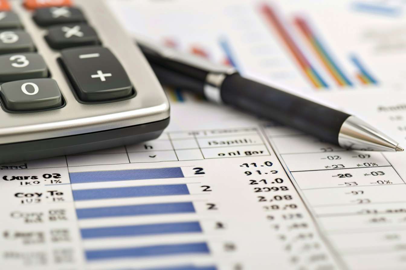 Image d'illustration. Budget calculatrice