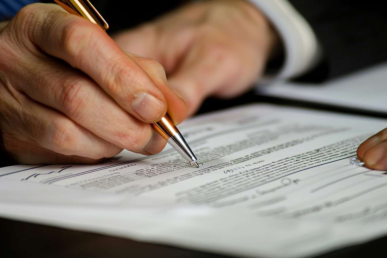 Image d'illustration. Contrat documents
