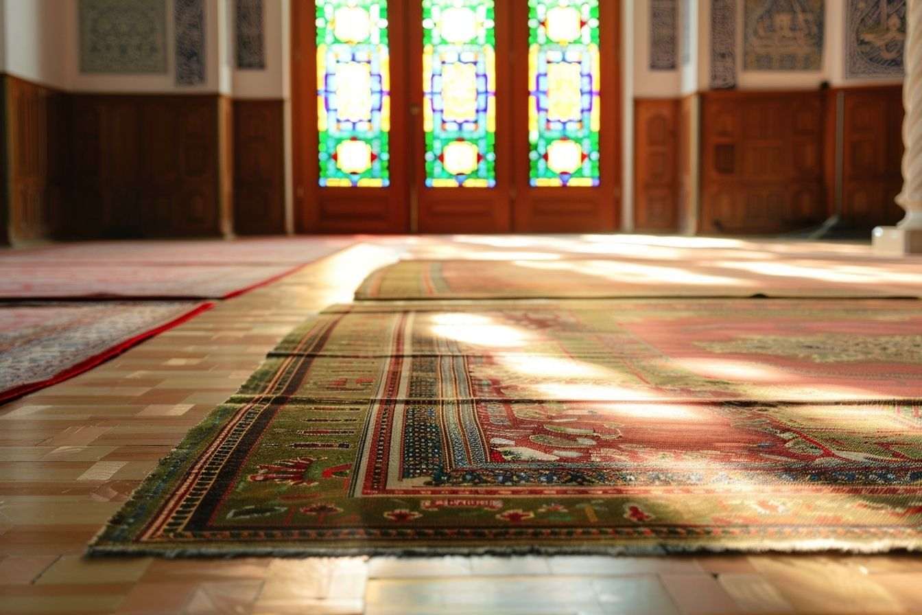 Image d'illustration. Tapis de prière dans une mosquée.