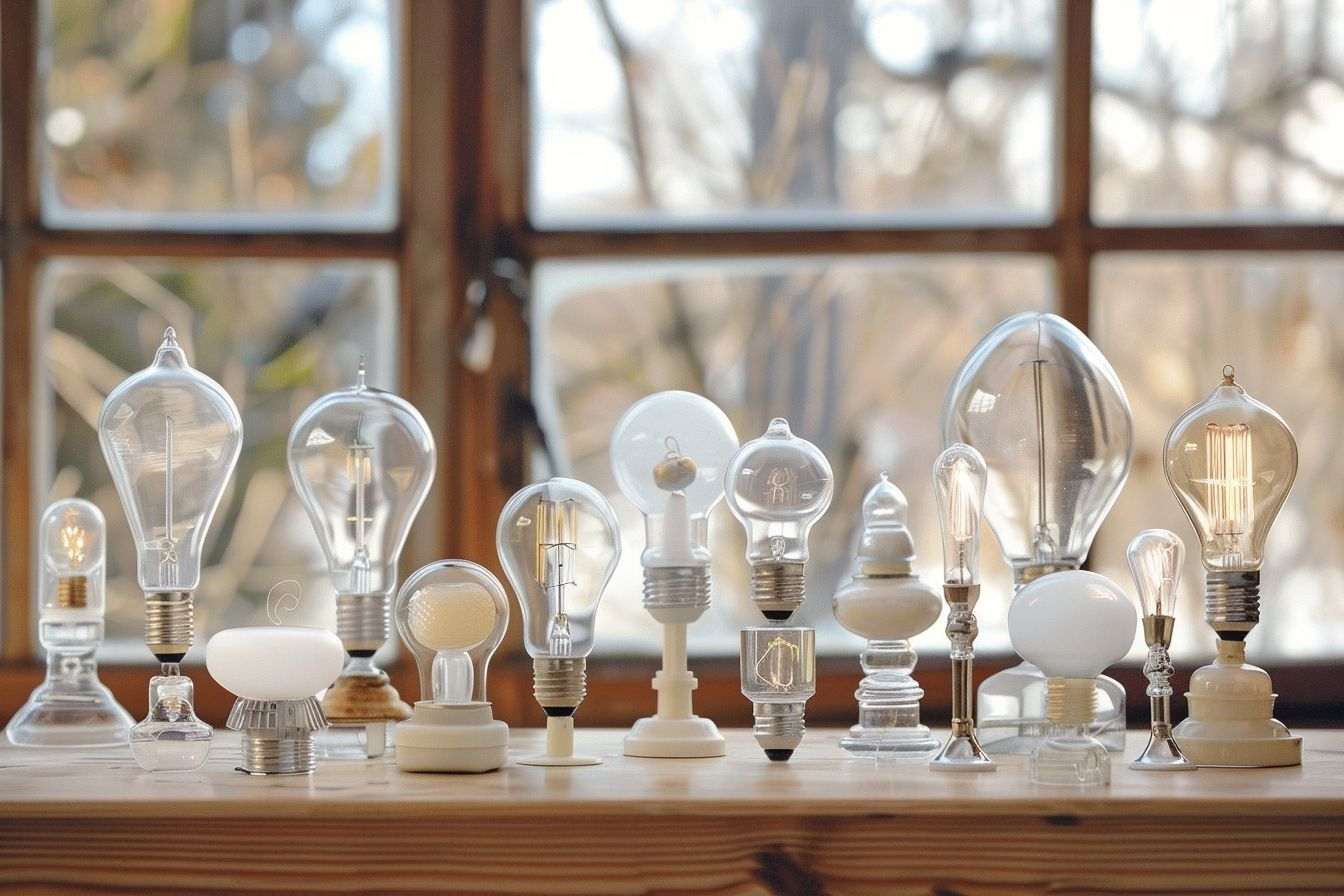 Image d'illustration. Groupes d'ampoules électriques