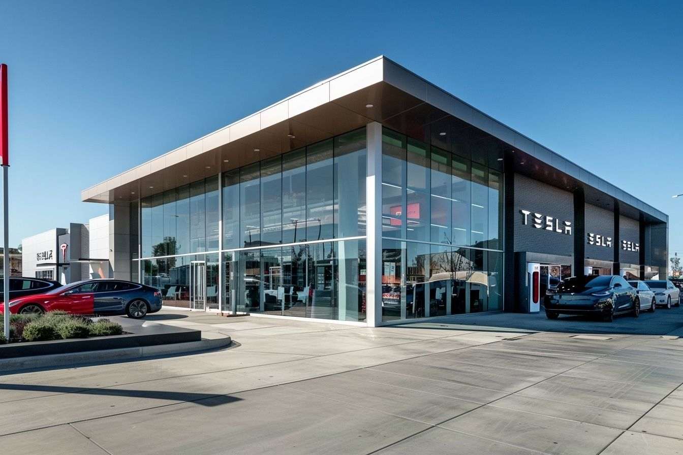 Image d'illustration. Une concession Tesla.