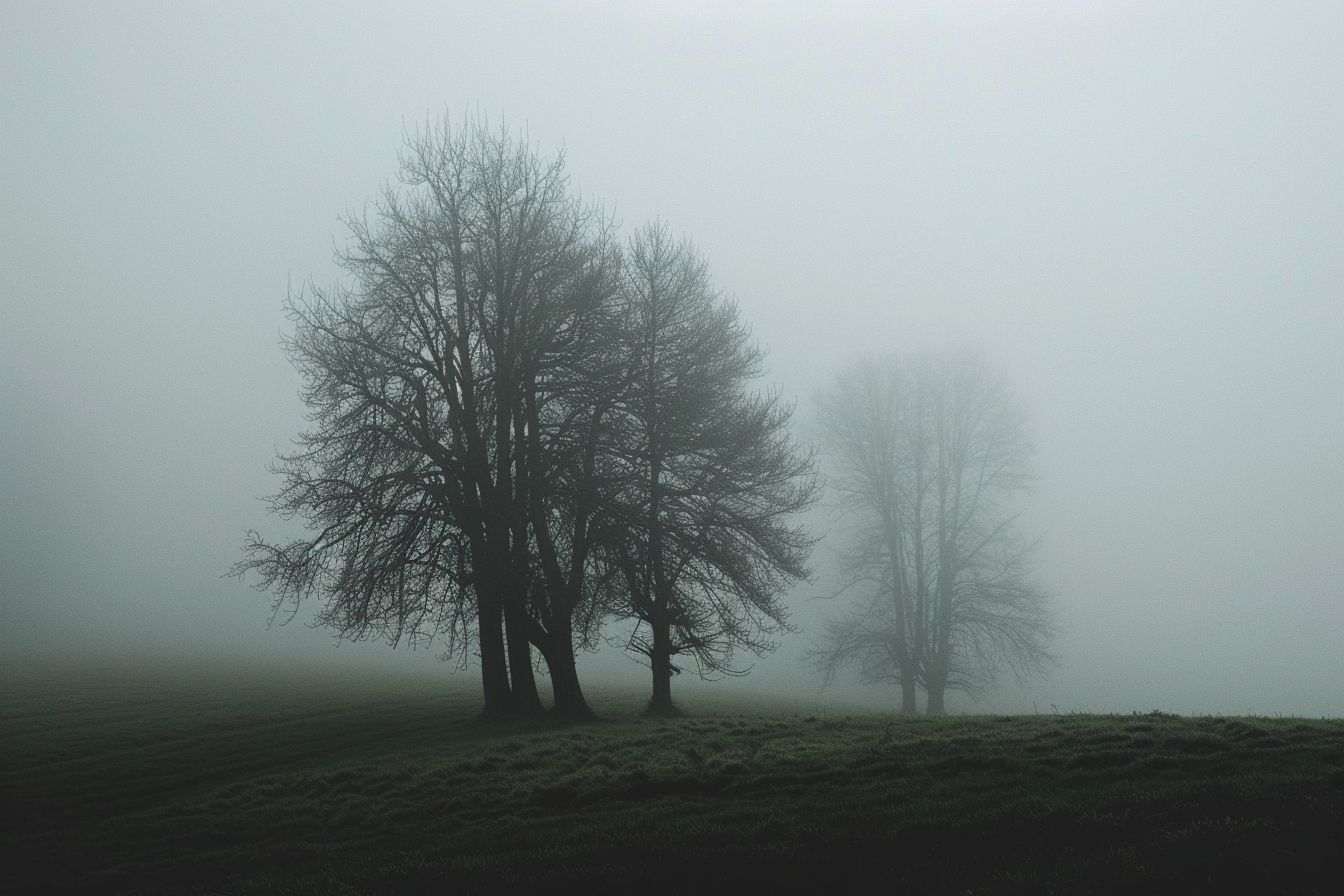 Image d'illustration. Paysage brumeux, brouillard.