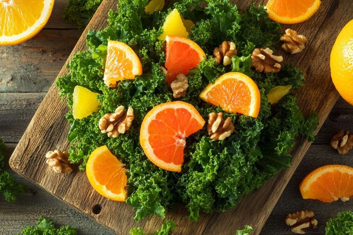 Image d'illustration. Salade vivante sur planche rustique