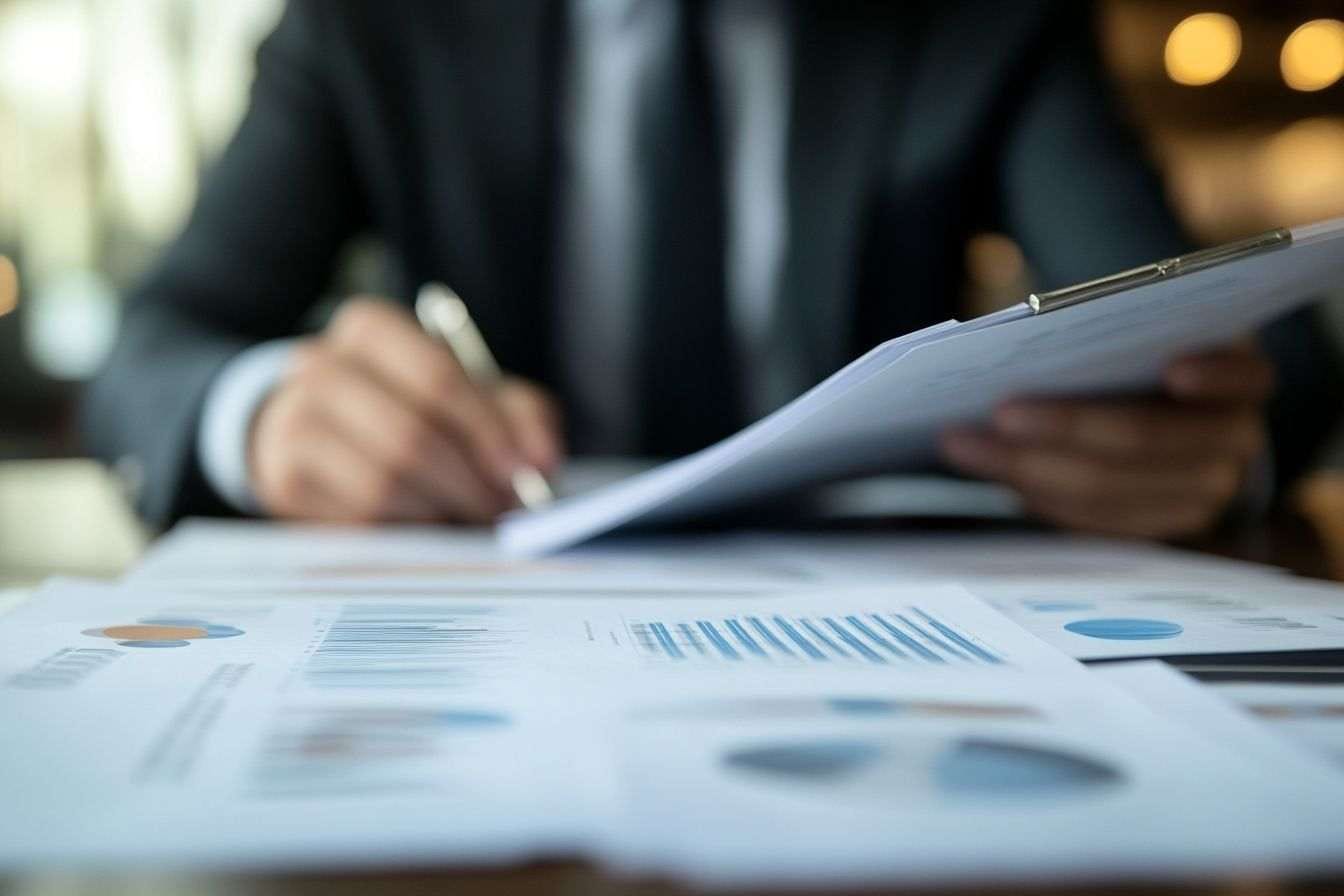 Politicien présentant propositions de réduction fiscale