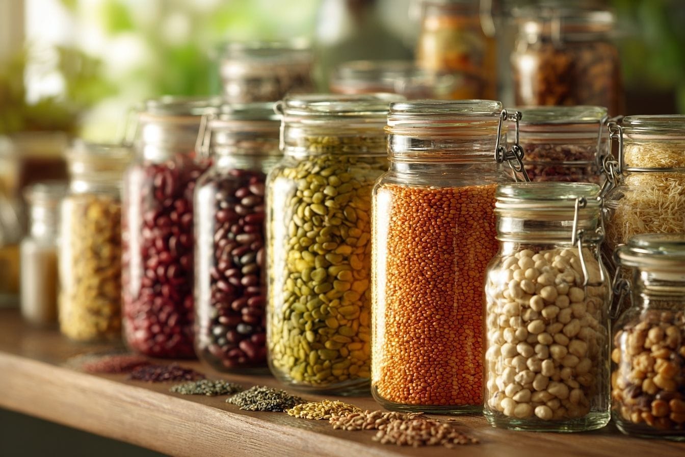 Assortiment de légumineuses et grains