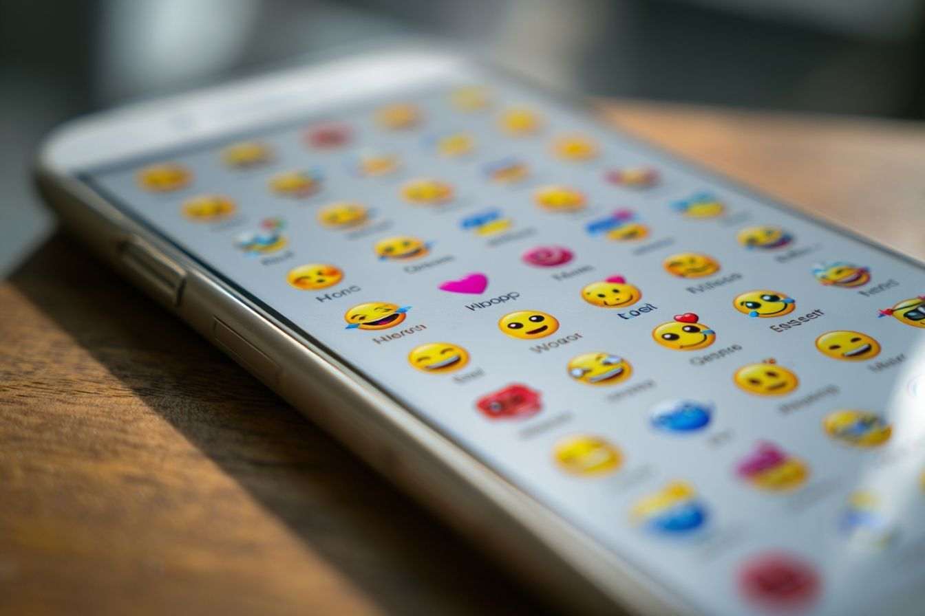 Gros plan d un écran de smartphone affichant une interface de chat