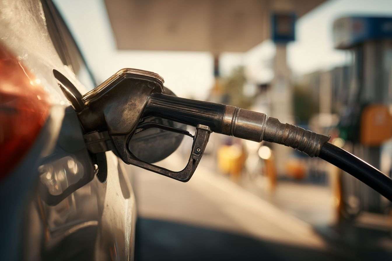 Gros plan d une pompe à essence remplissant le réservoir d une voiture