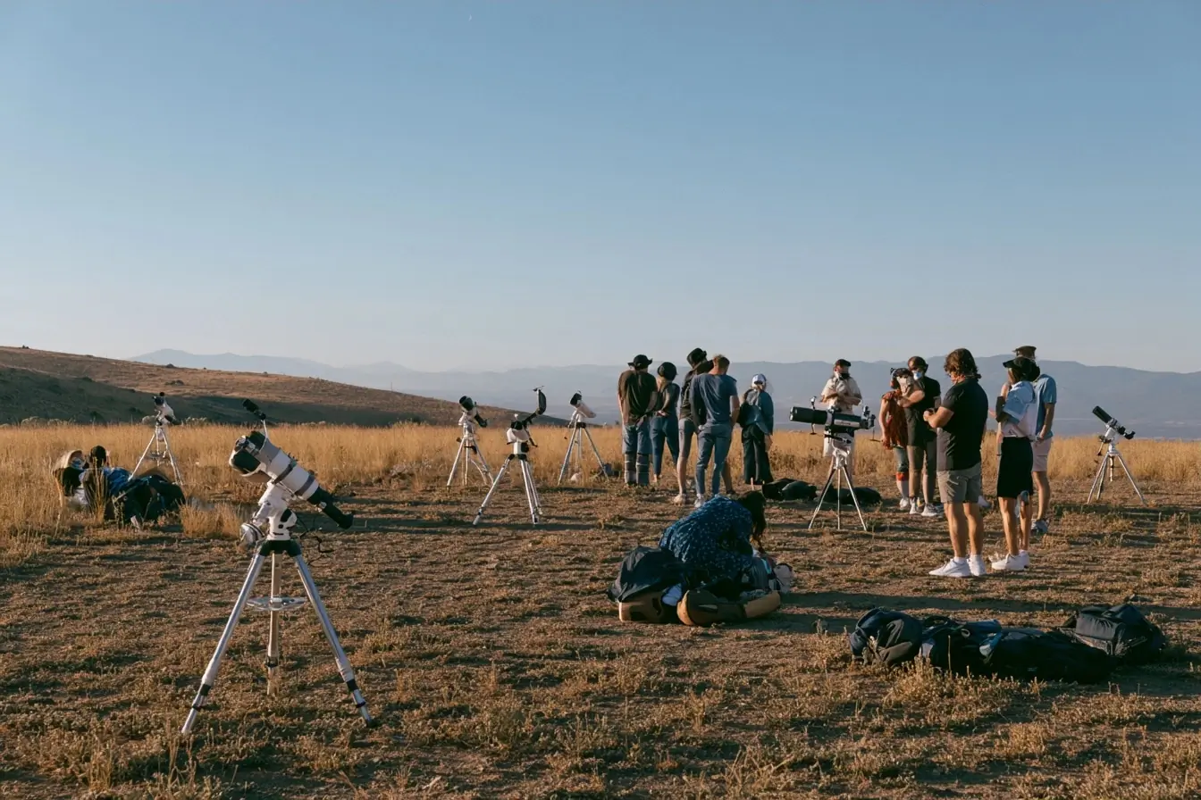 Site d’observation d’une éclipse en plein jour